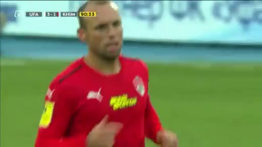 10 FC Ufa Vs Khimki 90 skor gol Denis Glushakov, skor 3:2