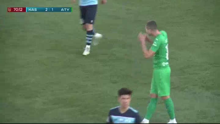 KAZ PR FK Kaspyi Aktau Vs FK Atyrau 70 phút Aslan DarabaevVào, ghi bàn 2:1