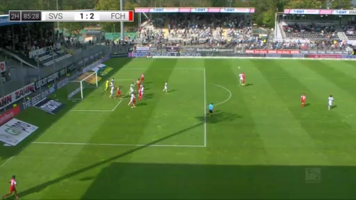 GER D2 SV Sandhausen Vs Heidenheimer Patrick Mainka Goal in 85 min, Score 1:3