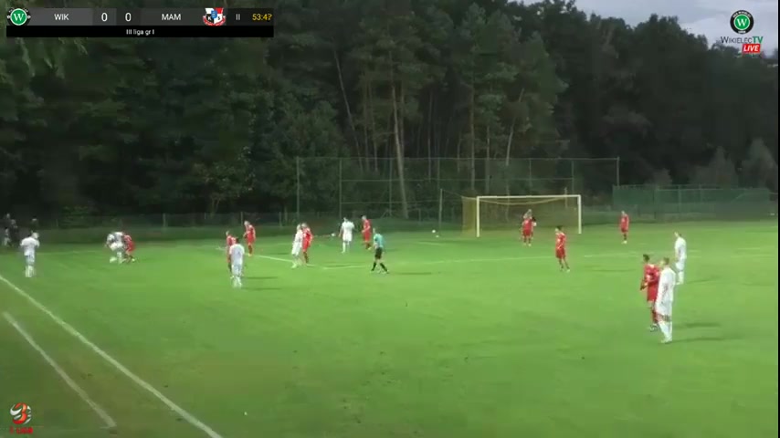 IV liga Wikielec Vs Mamry Gizycko Lapinski S. Goal in 55 min, Score 0:1