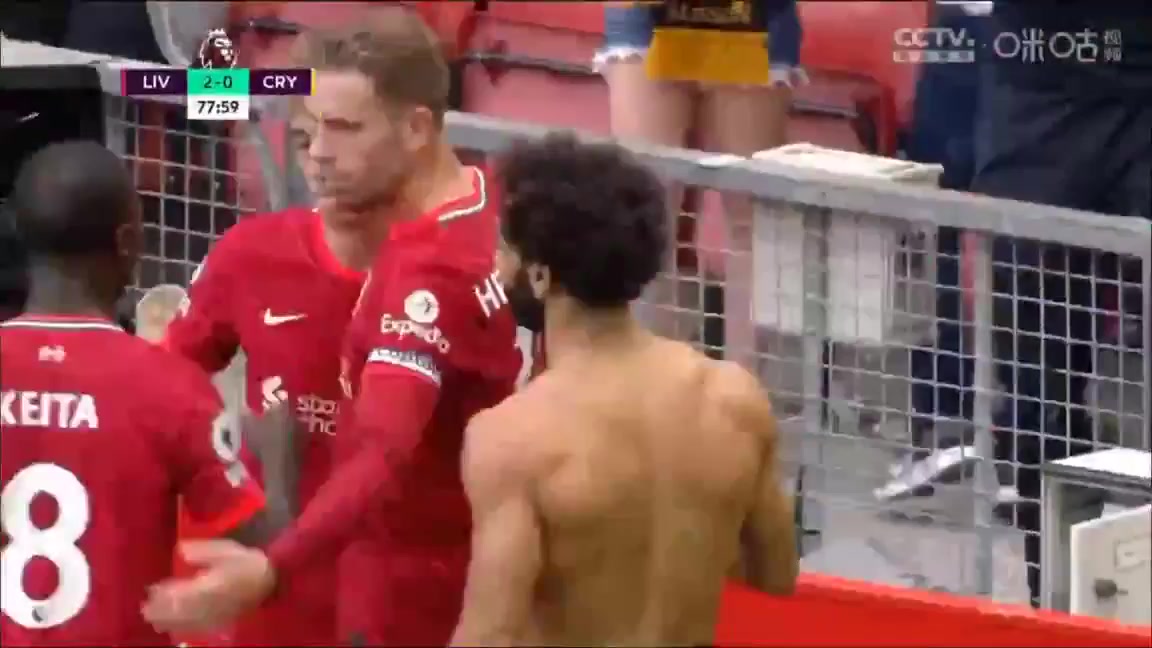 EPL Liverpool Vs Crystal Palace 78 phút Mohamed Salah GhalyVào, ghi bàn 2:0