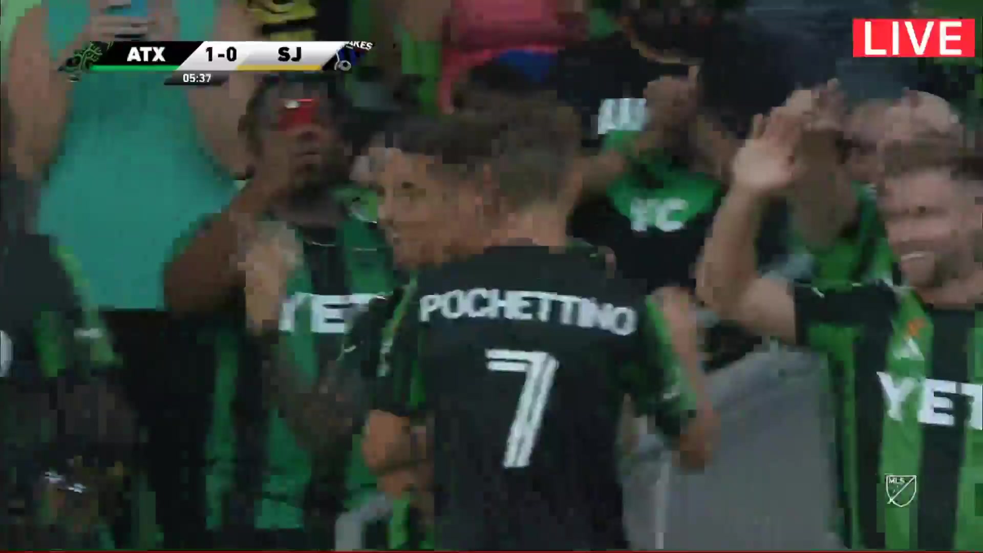 MLS Austin FC Vs San Jose Earthquakes 5 ทำประตู Sebastian Driussi ประตู, ทำคะแนน 1:0