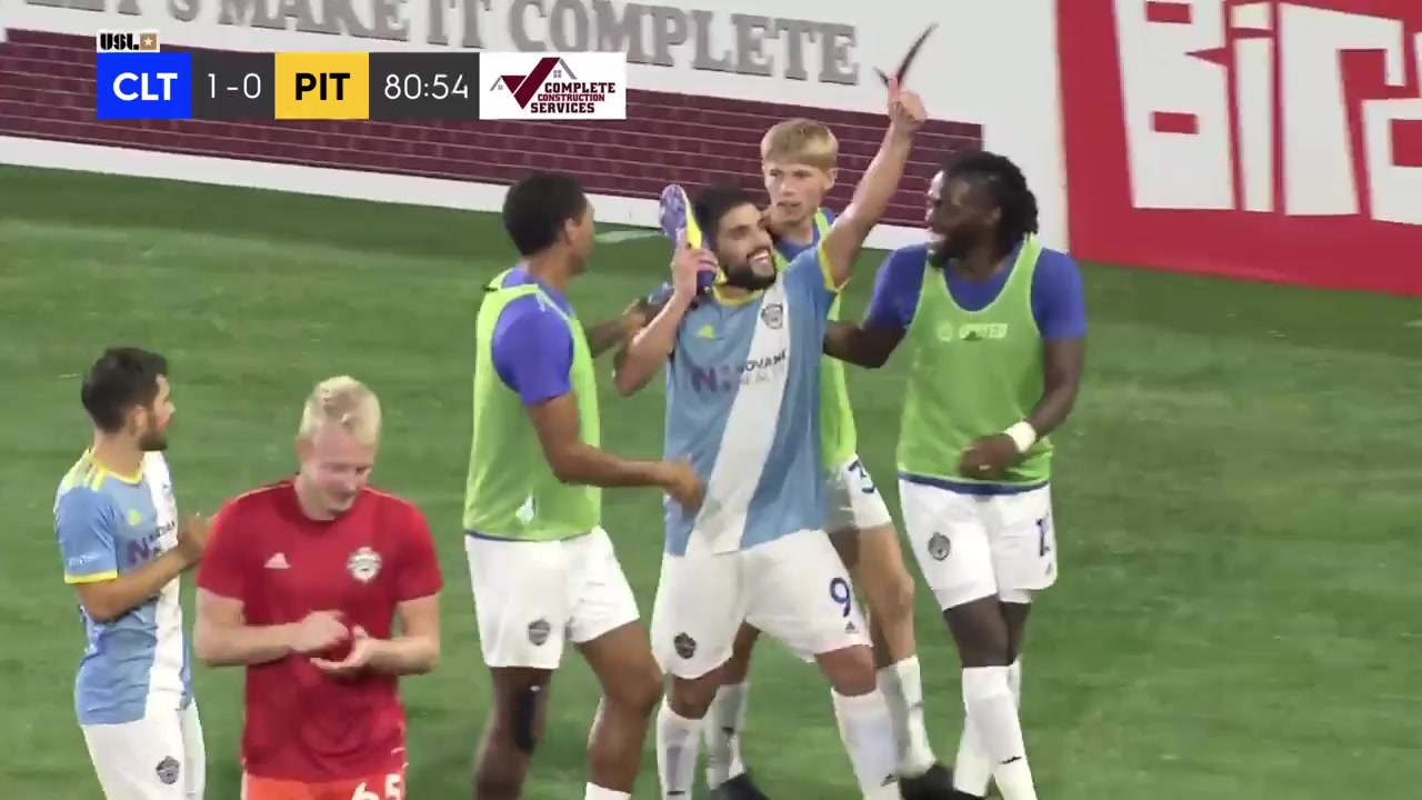 USL CH Charlotte Independence Vs Pittsburgh Riverhounds 83 phút Irvin ParraVào, ghi bàn 1:0