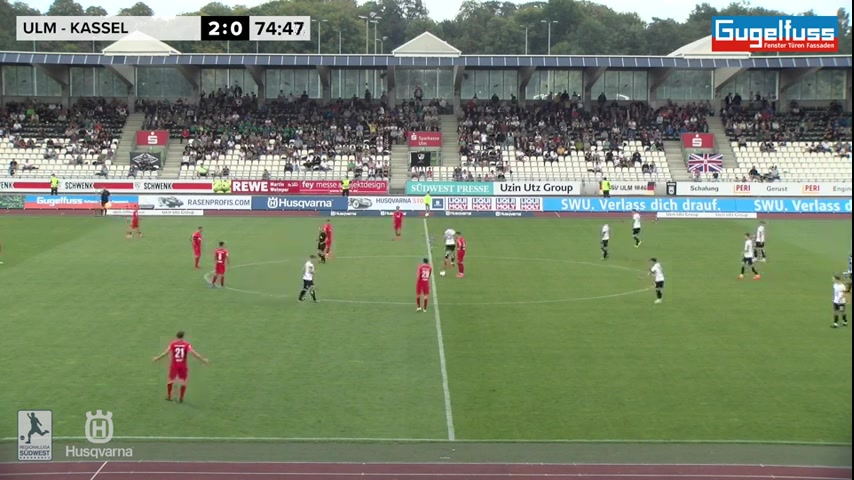 GER Reg SSV Ulm 1846 Vs Hessen Kassel Durna Goal in 76 min, Score 2:1