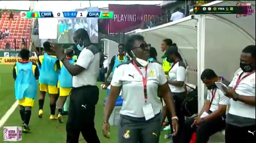 INT FRL Cameroon (w) Vs Ghana (w)  Goal in 60 min, Score 0:1