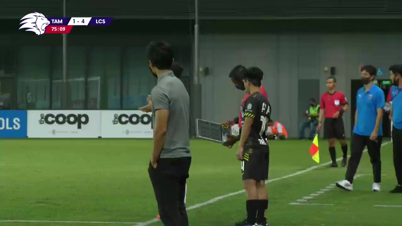 新加坡聯 淡賓尼斯隊 Vs 獅城水手 77分Bennett進球,比分1:5