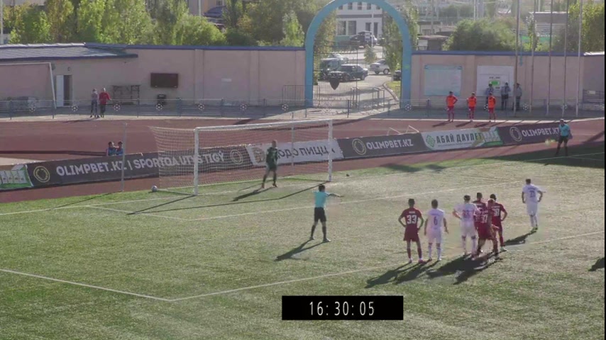 KAZ D1 Baikonur Vs Okzhetpes Moldakaraev Goal in 36 min, Score 0:2