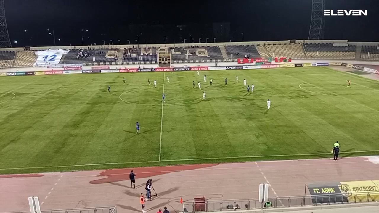 UZB D1 Kuruvchi Bunyodkor Vs Lokomotiv Tashkent Giyosov Goal in 34 min, Score 1:1