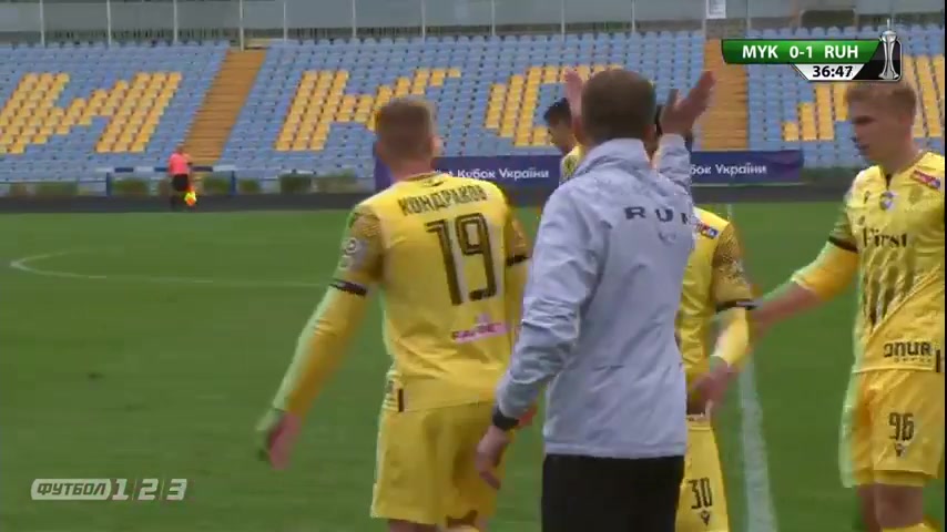 UKRC MFK Mikolaiv Vs Rukh Vynnyky Kondrakov Goal in 36 min, Score 0:1