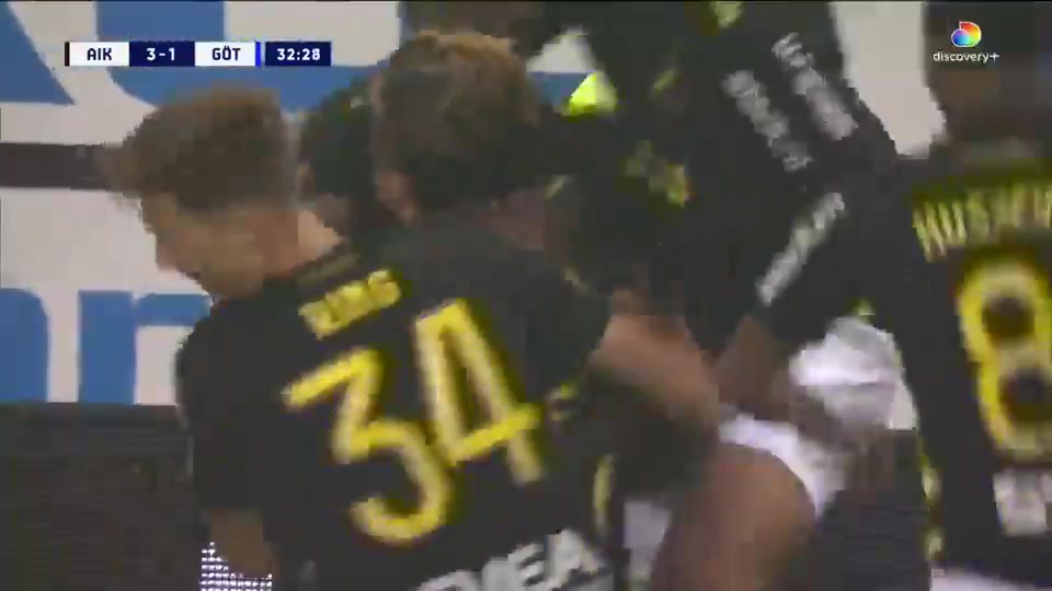 SWE D1 AIK Solna Vs IFK Goteborg 31 ทำประตู  ประตู, ทำคะแนน 3:1