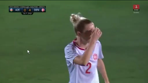 WWCPE Azerbaijan (w) Vs Denmark (w) Signe Bruun Goal in 59 min, Score 0:5