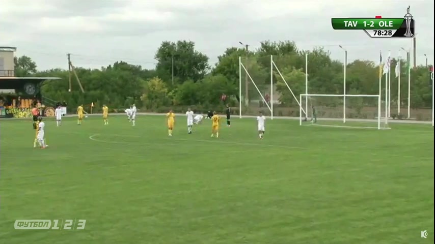 UKRC SC Tavriya Vs PFC Oleksandria Oleksandr Demchenko Goal in 79 min, Score 1:3