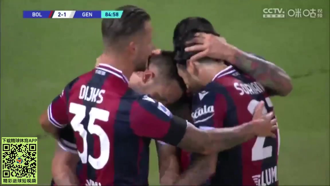 Serie A Bologna Vs Genoa 84 ทำประตู Marko Arnautovic ประตู, ทำคะแนน 2:1