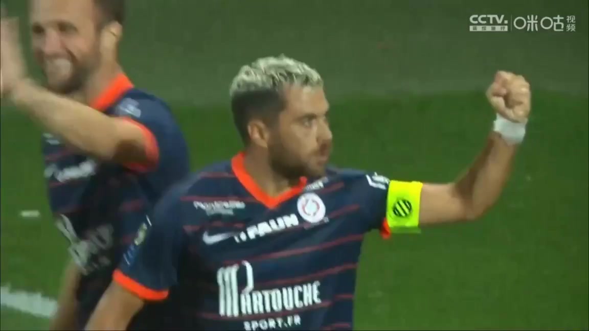 11 Montpellier Vs Bordeaux 50 skor gol Valere Germain, skor 2:2