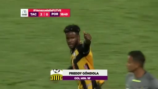 391 Deportivo Tachira Vs Portuguesa FC 18 skor gol Freddy Gondola, skor 2:0