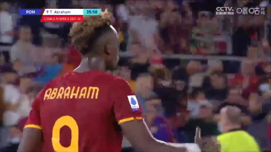 Serie A AS Roma Vs Udinese 35 phút Tammy AbrahamVào, ghi bàn 1:0