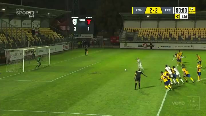 SVK D1 Sokol Dolna Zdana Vs Trencin  Goal in 94 min, Score 2:2