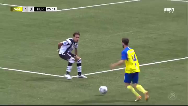 HOL D1 SC Cambuur Vs Heracles Almelo Michael Breij Goal in 24 min, Score 1:0