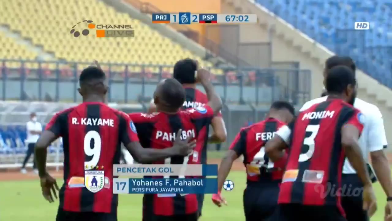 IDN ISL Persiraja Aceh Vs Persipura Jayapura 66 phút Yohanes Ferinando PahabolVào, ghi bàn 1:2