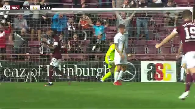 SCO PR Heart of Midlothian Vs Livingston Liam Boyce Goal in 24 min, Score 1:0