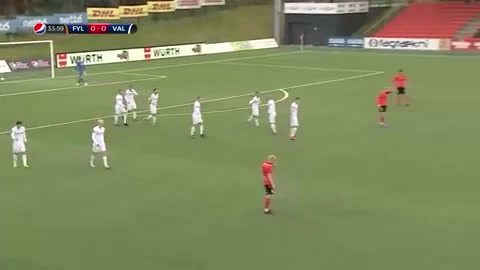 ICE PR Fylkir Vs Valur Reykjavik  Goal in 34 min, Score 0:1