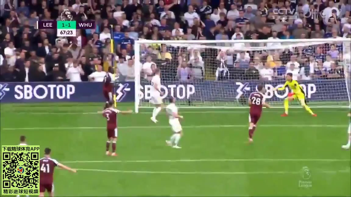 EPL Leeds United Vs West Ham United 67 phút Hector Junior Firpo AdamesVào, ghi bàn 1:1