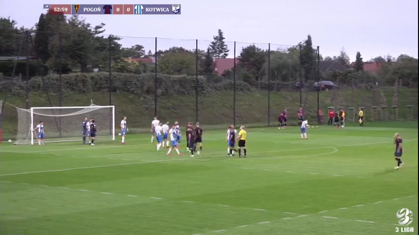 IV liga Pogon Szczecin II Vs Kotwica Kolobrzeg Lisowski W. Goal in 53 min, Score 1:0