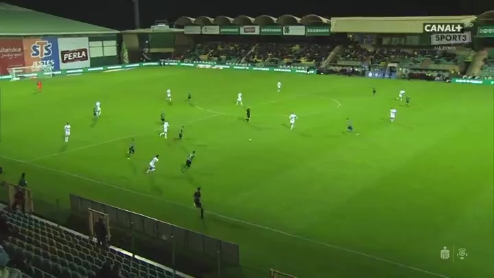 POL PR Gornik Leczna Vs Lechia Gdansk Kacper Sezonienko Goal in 55 min, Score 0:3