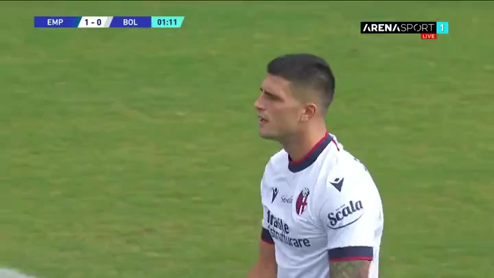 Serie A Empoli Vs Bologna 1 phút Vào, ghi bàn 1:0