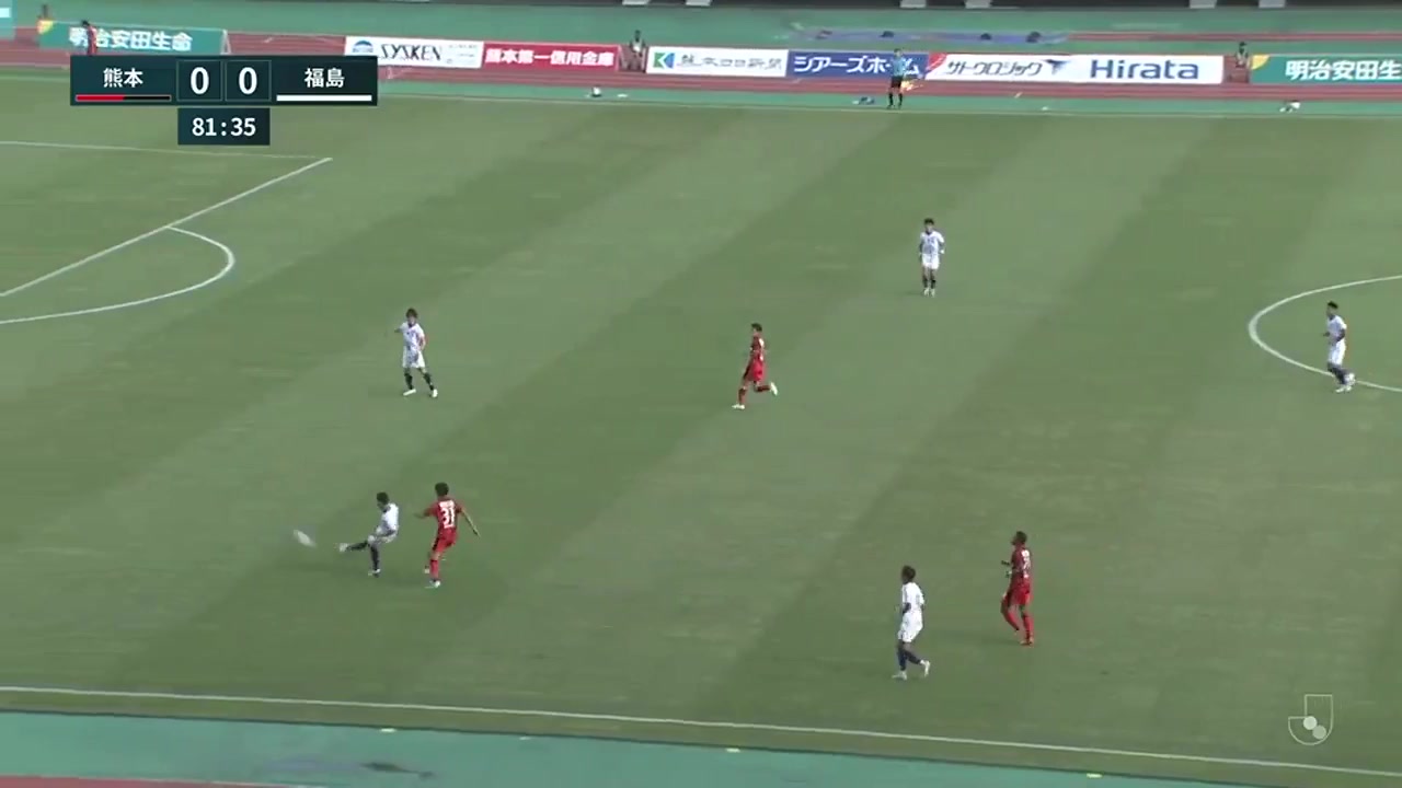 日丙 熊本深红 Vs 福岛FC 82分Paula进球,比分1:0