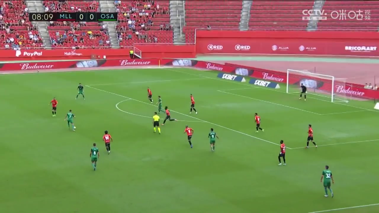 Laliga1 Mallorca Vs Osasuna 8 phút Daniel Jose Rodriguez VazquezVào, ghi bàn 0:1