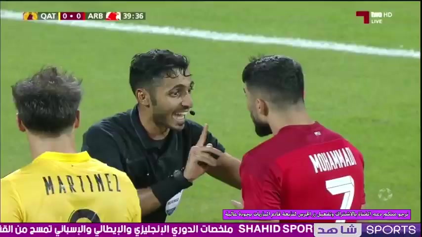 卡塔爾聯 卡塔爾SC Vs 阿拉比SC 39分Mohammadi進球,比分0:1