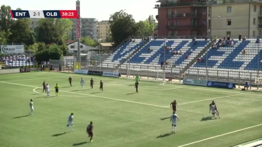 ITA C1 ACD Virtus Entella Vs Olbia Morosini Goal in 38 min, Score 3:1