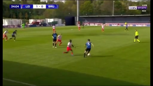 UEFA YL U19 RB LeipzigU19 Vs Club Brugge U19 Audoor L. Goal in 35 min, Score 1:1