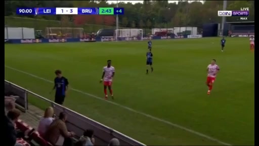 UEFA YL U19 RB LeipzigU19 Vs Club Brugge U19 Talbi C. Goal in 93 min, Score 1:4