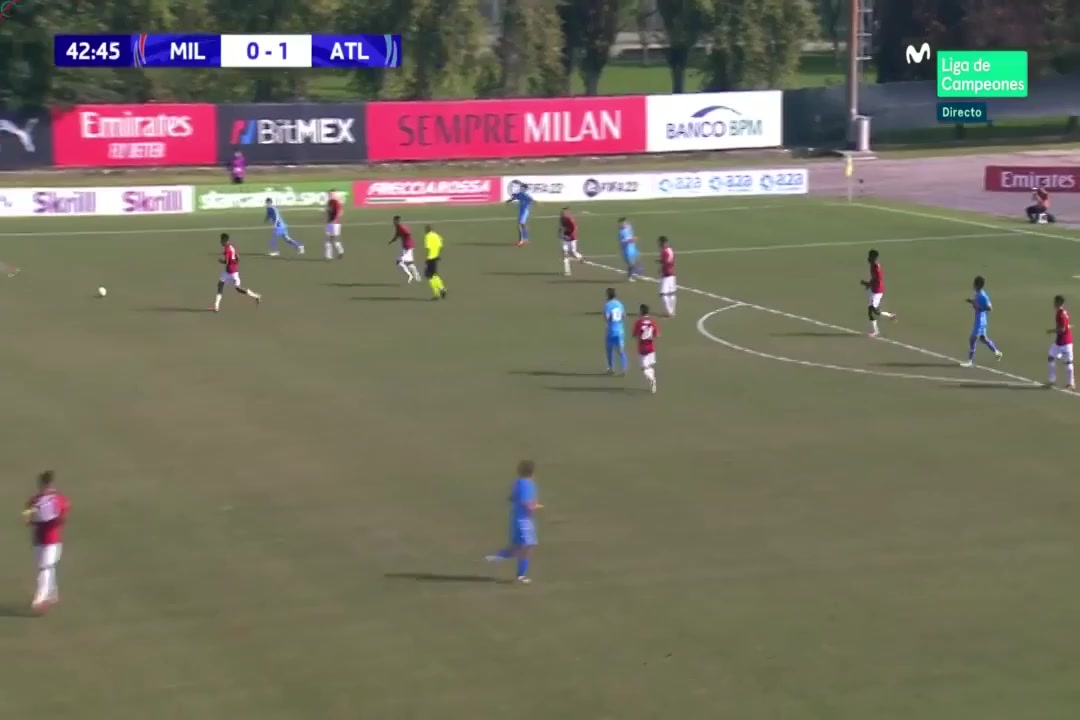 UEFA YL U19 AC Milan U19 Vs Atletico de Madrid U19 44 ทำประตู  ประตู, ทำคะแนน 1:1