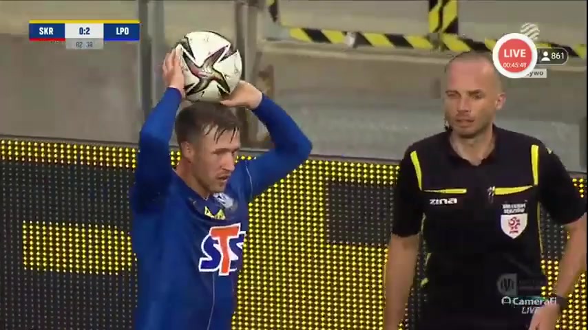 POL Cup Skra Czestochowa Vs Lech Poznan Antoni Kozubal Goal in 84 min, Score 0:3