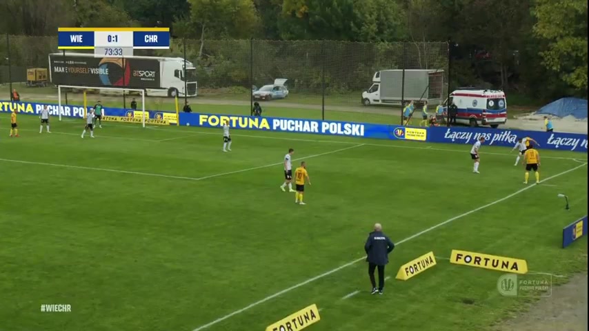 POL Cup KS Wieczysta Krakow Vs Chrobry Glogow bak Goal in 75 min, Score 1:1