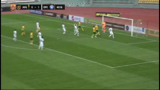 RUS D1 PFK Kuban Vs Gazovik Orenburg Joel Fameyeh Goal in 39 min, Score 1:1