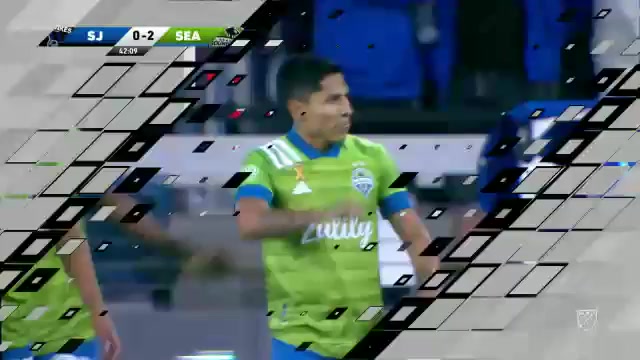 MLS San Jose Earthquakes Vs Seattle Sounders 42 ทำประตู Raul Ruidiaz ประตู, ทำคะแนน 0:2