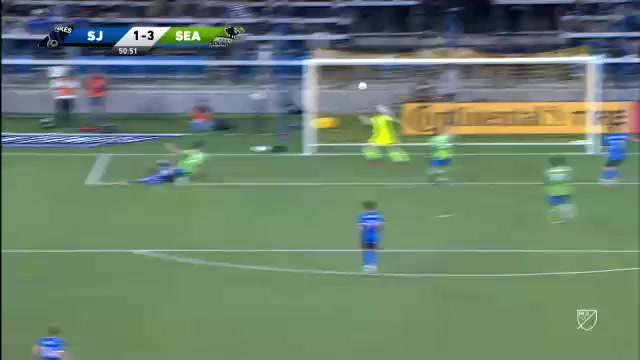 MLS San Jose Earthquakes Vs Seattle Sounders 50 ทำประตู Shane ONeill ประตู, ทำคะแนน 1:3