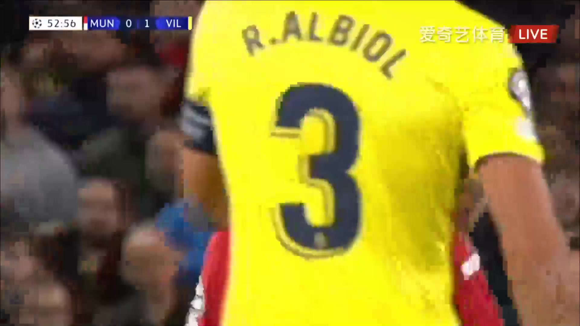 UEFA CL Manchester United Vs Villarreal 53 phút Francisco Alcacer,PacoVào, ghi bàn 0:1