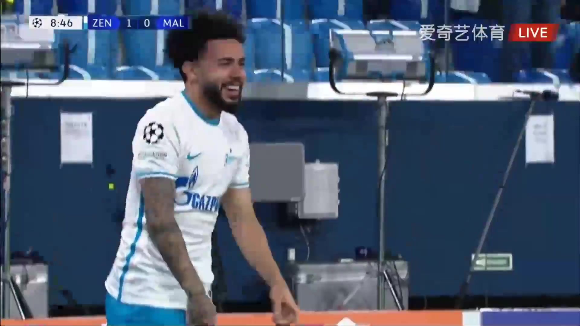 103 Zenit St. Petersburg Vs Malmo FF 8 skor gol Claudio Luiz Rodrigues Parisi Leonel, skor 1:0