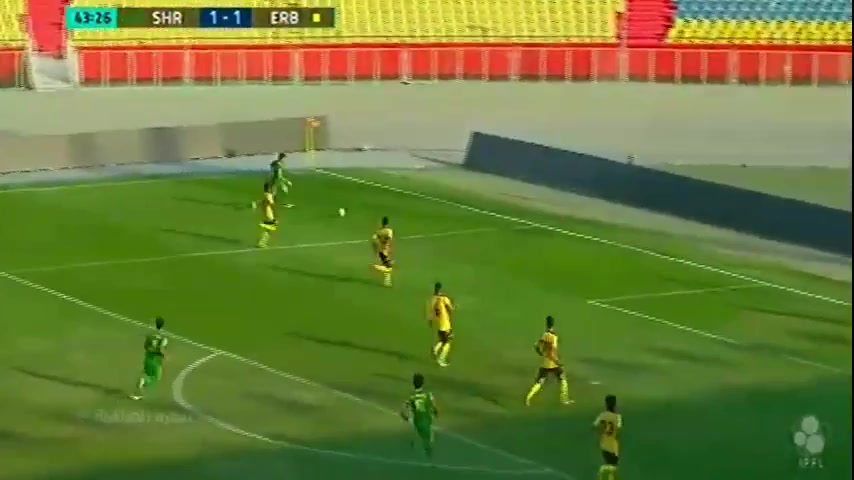 IRQ D1 Al Shorta Vs Arbil Zahra Goal in 44 min, Score 2:1