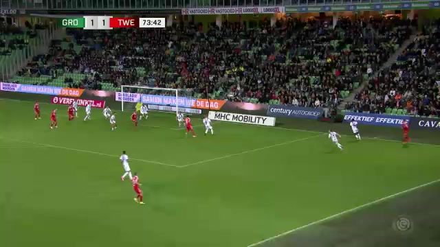 HOL D1 Groningen Vs FC Twente Enschede Manfred Alonso Ugalde Arce Goal in 73 min, Score 1:1