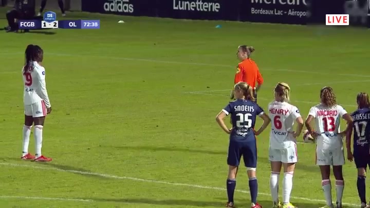 FRA WD1 Bordeaux (w) Vs Lyon (w) 74 phút Vào, ghi bàn 1:3