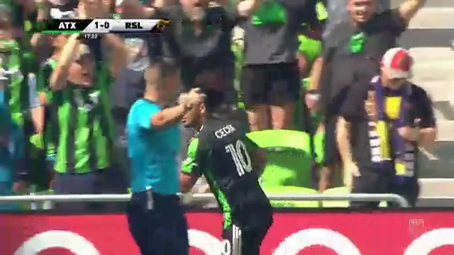 MLS Austin FC Vs Real Salt Lake 16 ทำประตู Cecilio Dominguez ประตู, ทำคะแนน 1:0