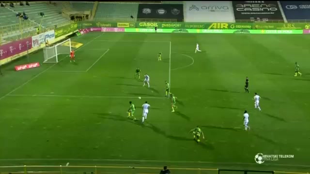 CRO D1 Istra 1961 Pula Vs Rijeka Domagoj Pavicic Goal in 30 min, Score 1:2