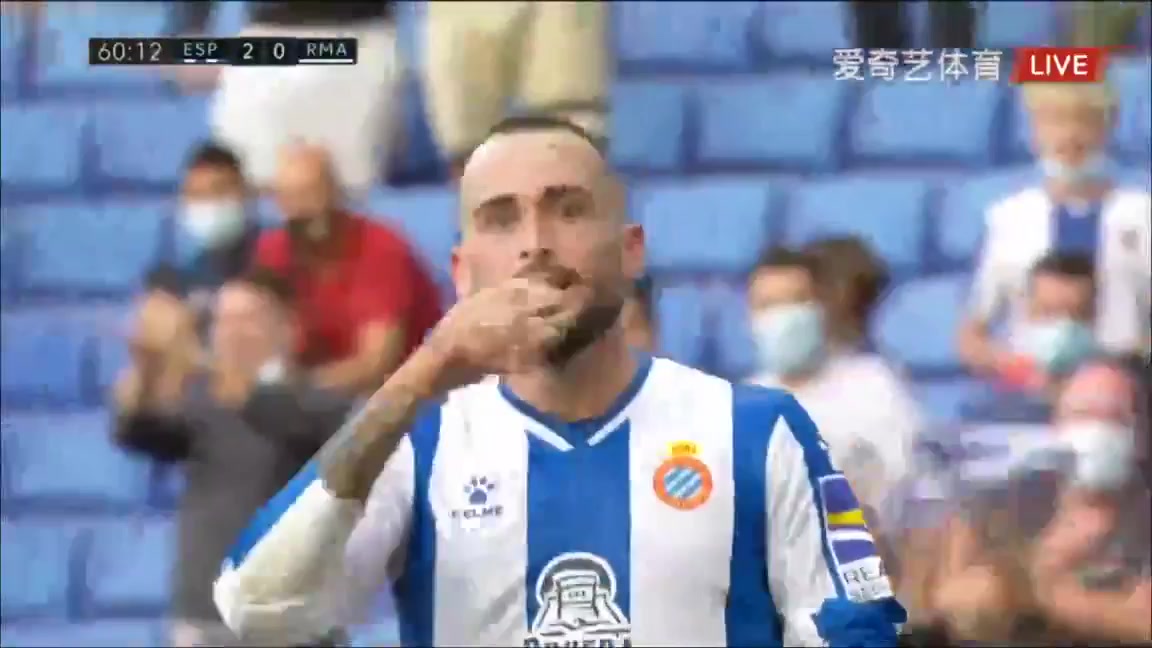 31 RCD Espanyol Vs Real Madrid 59 skor gol Alexis Vidal Parreu, skor 2:0