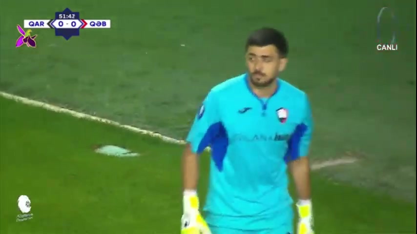 613 Qarabag Vs Qabala 53 skor gol Abdellah Zoubir, skor 1:0